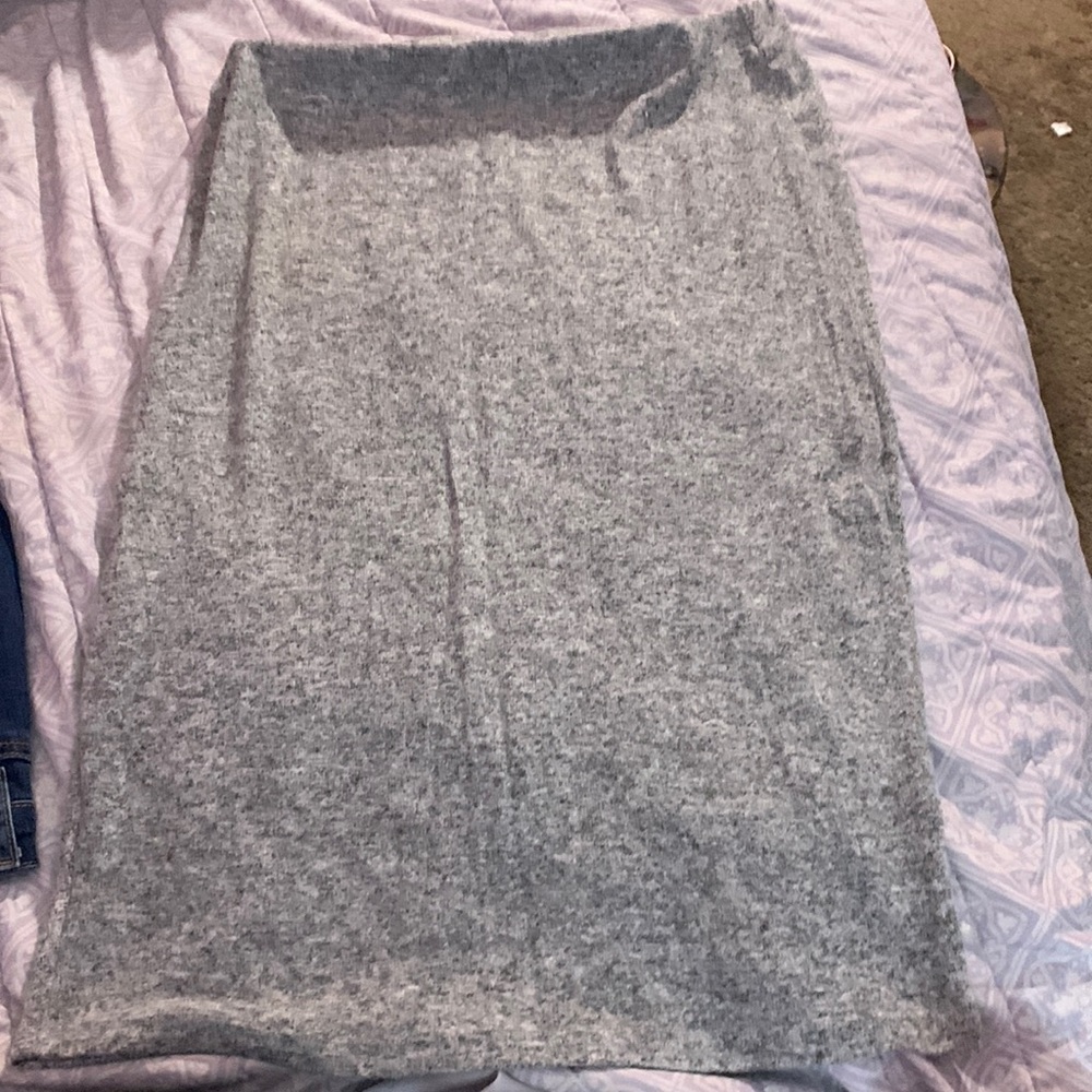Gray  pencil skirt